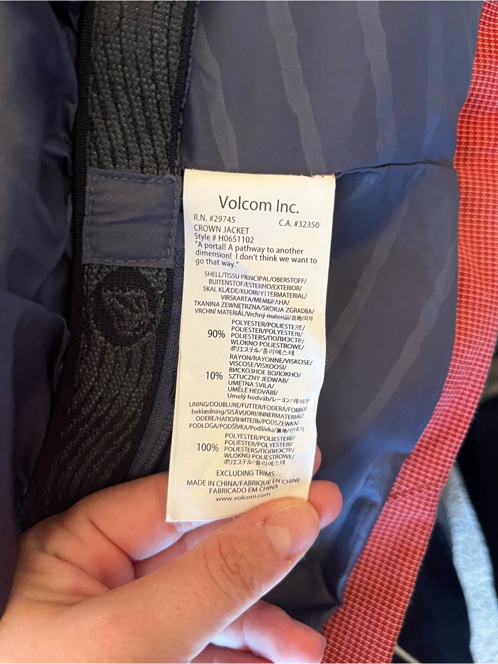 Volcom Snow Jacket - Large - Picture 12 of 16